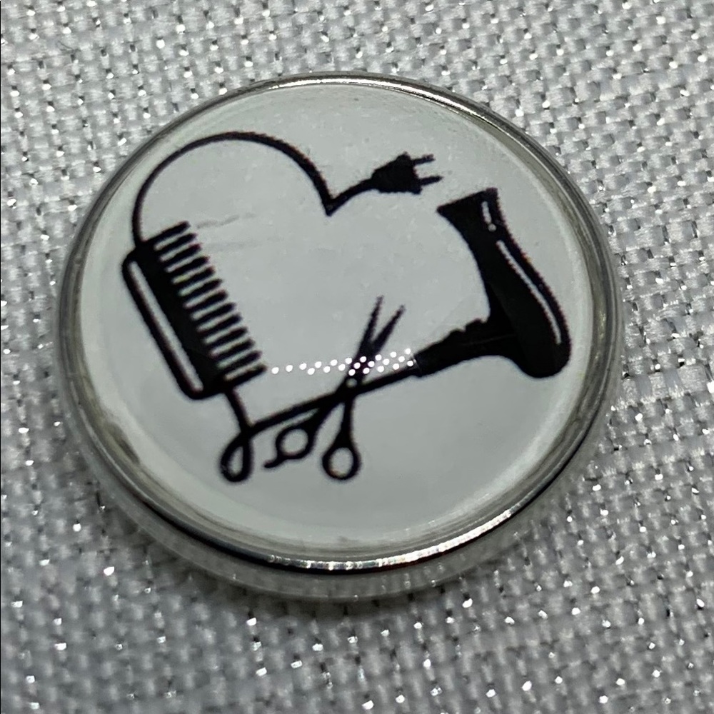 Hairdresser/Stylist Snap Button Charm - Oh Snap!